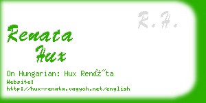 renata hux business card
